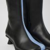 Women CamperLab Ankle Boots | Blue And Black Leather Ankle Boots For Women