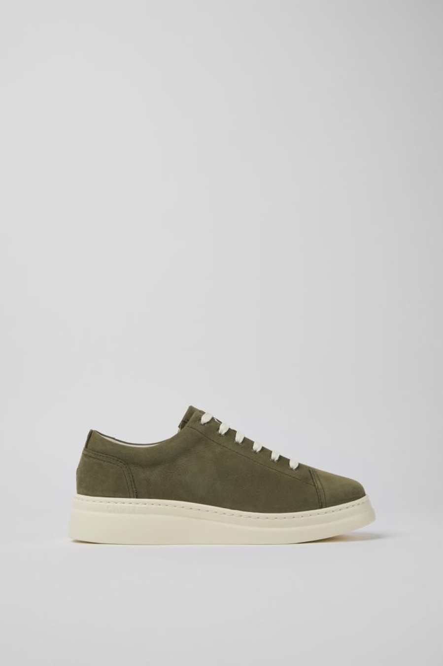 Women CamperLab Sneakers | Green Nubuck Sneakers For Women