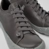 Men CamperLab Sneakers | Gray Responsibly Raised Leather Sneakers For Men