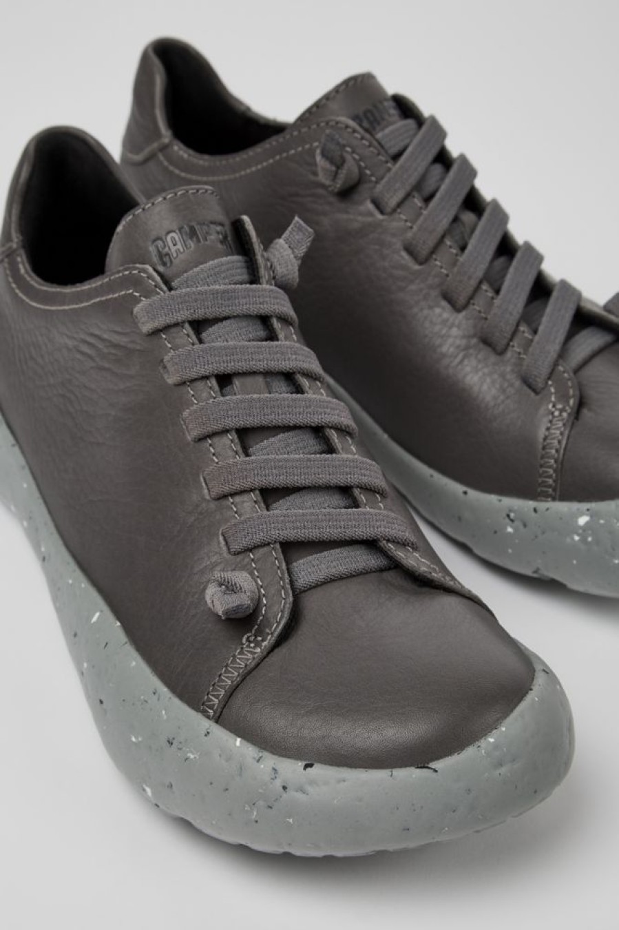 Men CamperLab Sneakers | Gray Responsibly Raised Leather Sneakers For Men