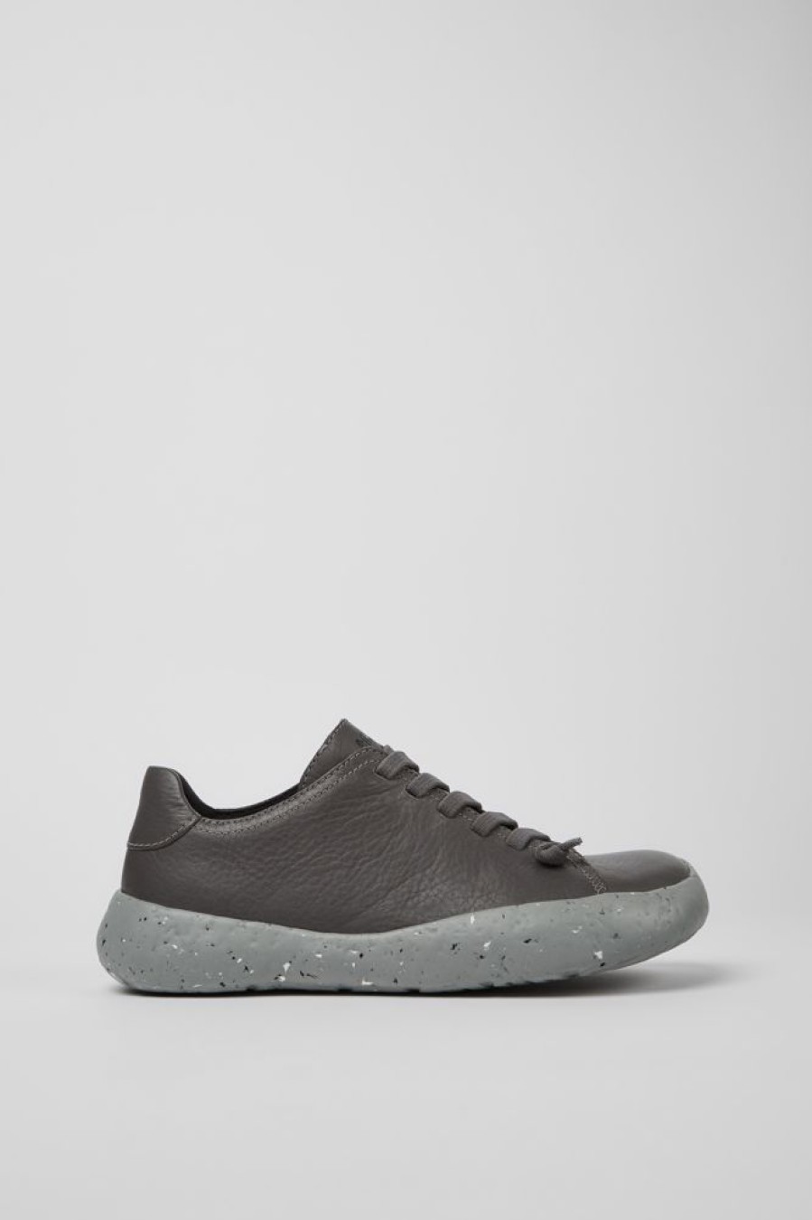 Men CamperLab Sneakers | Gray Responsibly Raised Leather Sneakers For Men