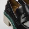 Women CamperLab Formal Shoes | Black Leather Loafers For Women