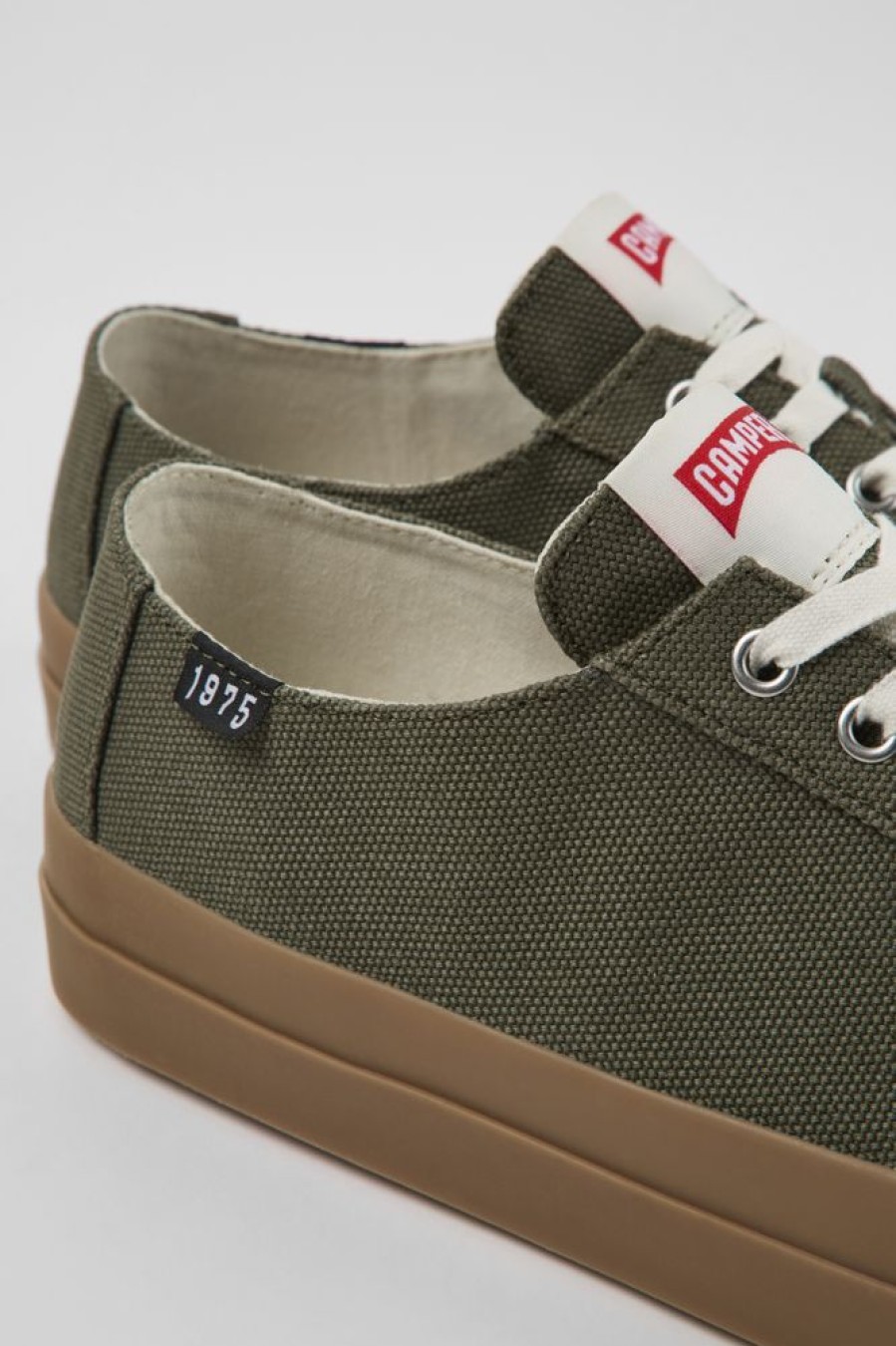 Men CamperLab Sneakers | Green Recycled Cotton Sneakers For Men