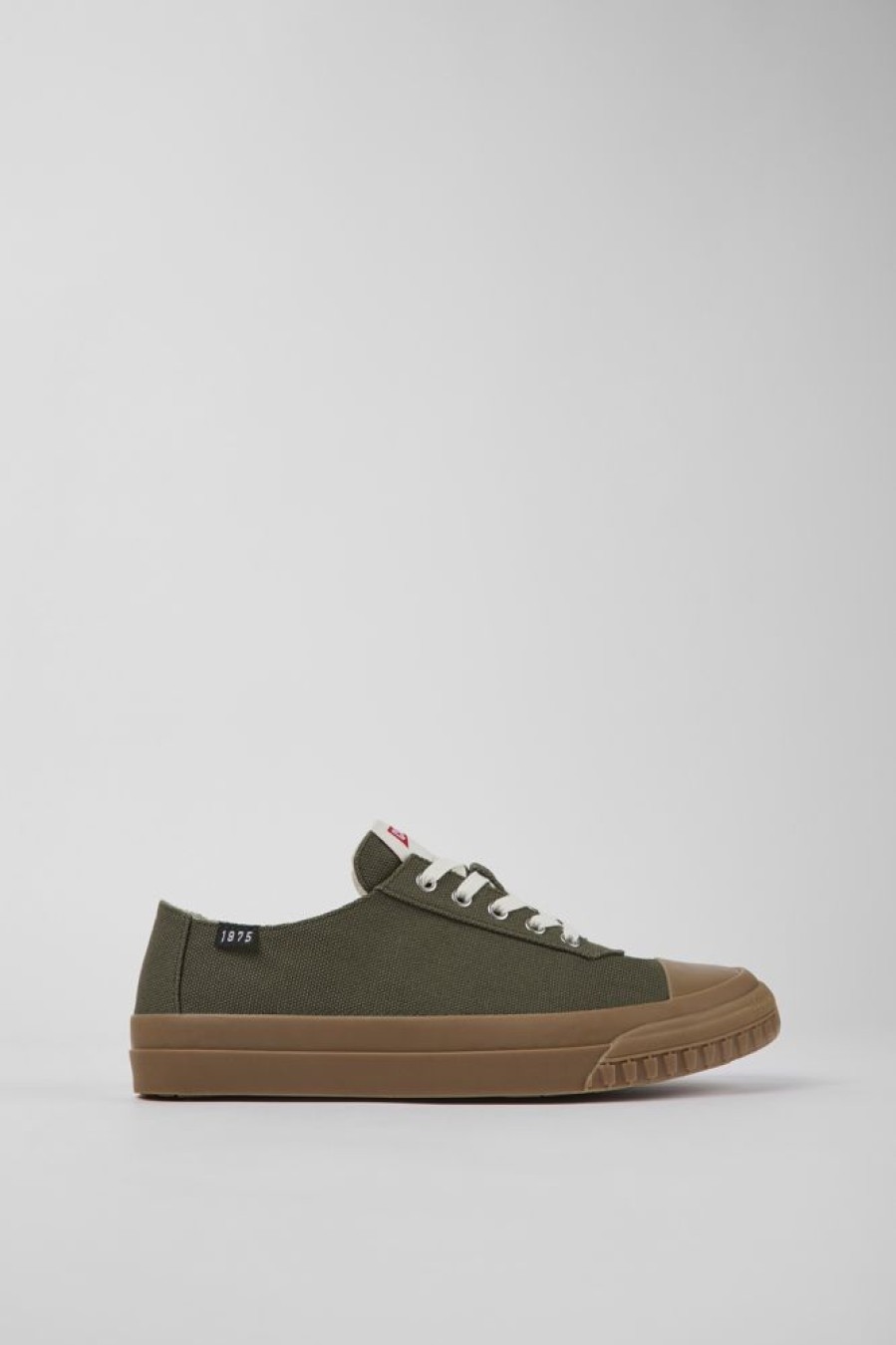 Men CamperLab Sneakers | Green Recycled Cotton Sneakers For Men