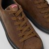 Men CamperLab Sneakers | Brown Leather Sneakers For Men