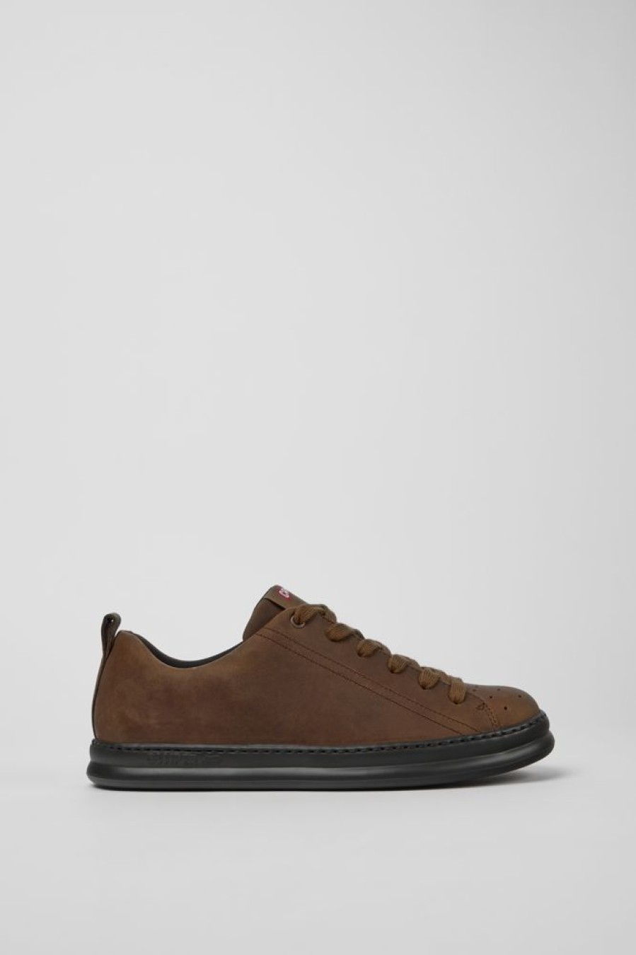 Men CamperLab Sneakers | Brown Leather Sneakers For Men