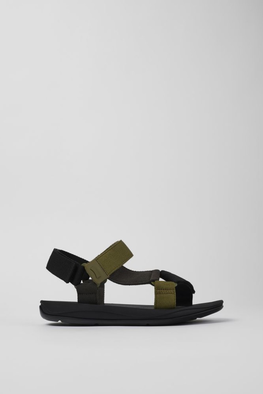 Men CamperLab Sandals | Multicolored Textile Sandal For Men