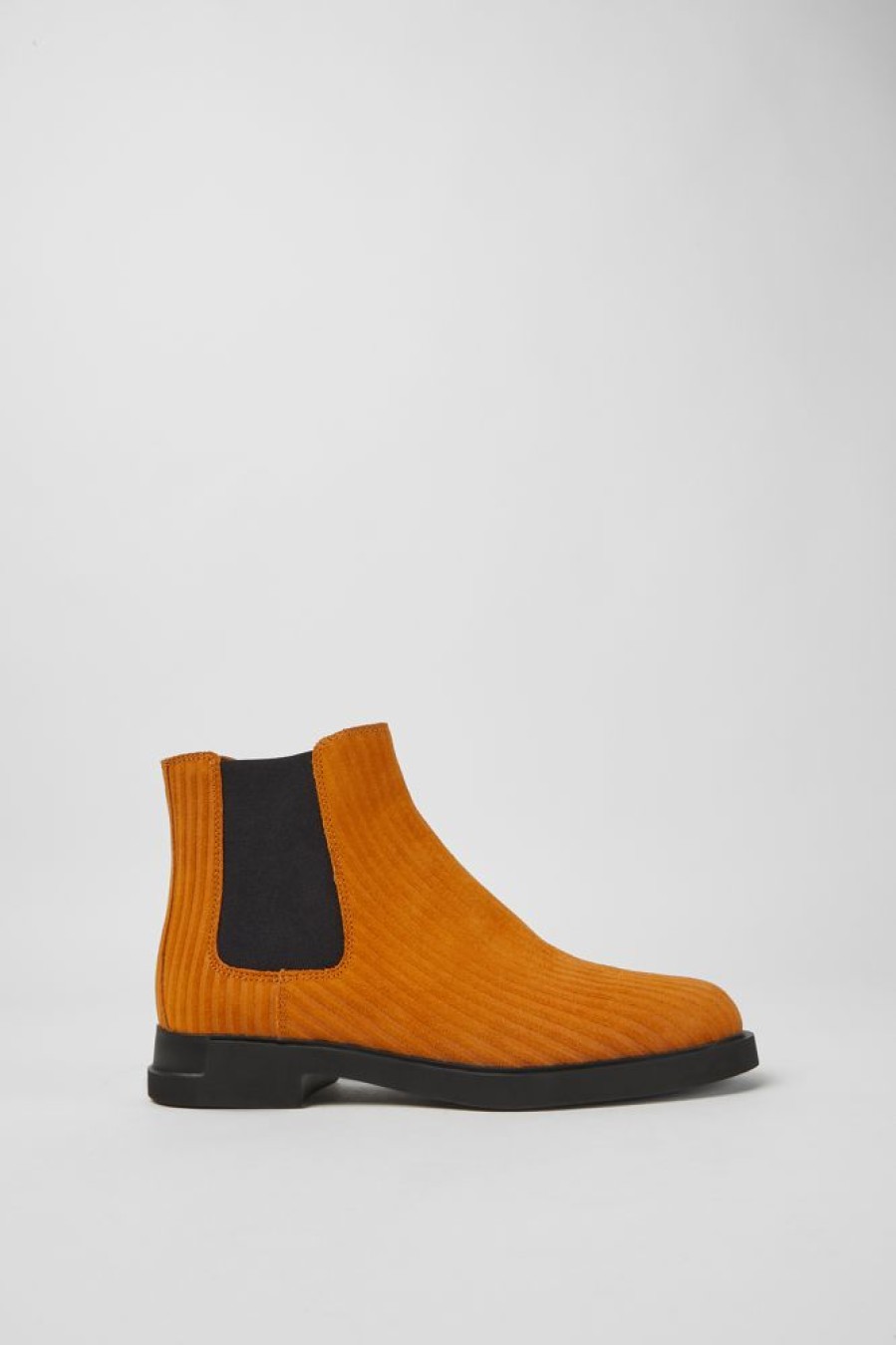 Women CamperLab Ankle Boots | Orange Nubuck Ankle Boots