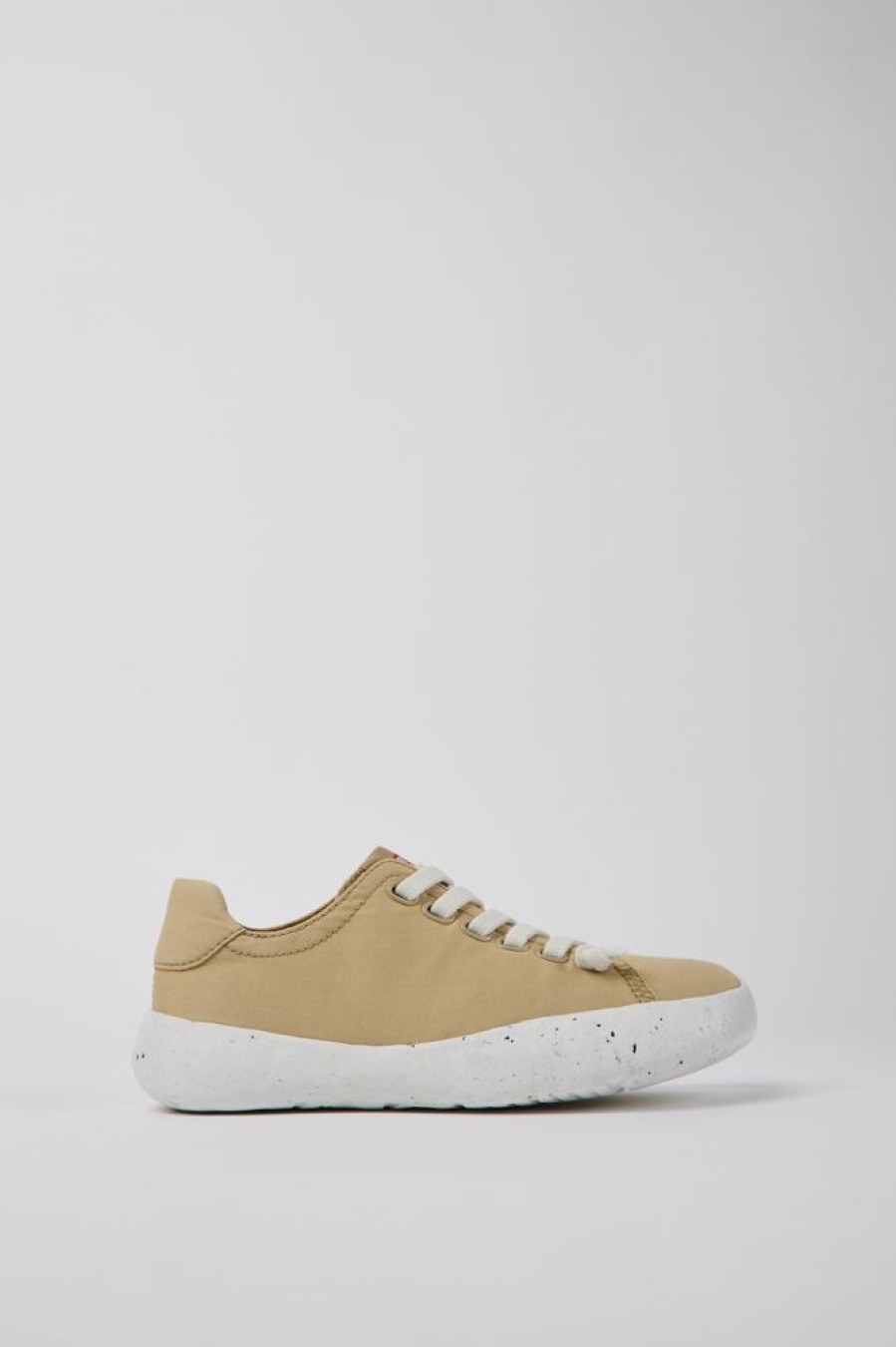 Women CamperLab Sneakers | Beige Textile Sneakers For Women