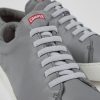 Men CamperLab Casual Shoes | Gray Leather Sneaker For Men