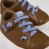 Kids CamperLab Sneakers | Brown Leather Basket