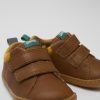 Kids CamperLab Sneakers | Brown Leather Shoes