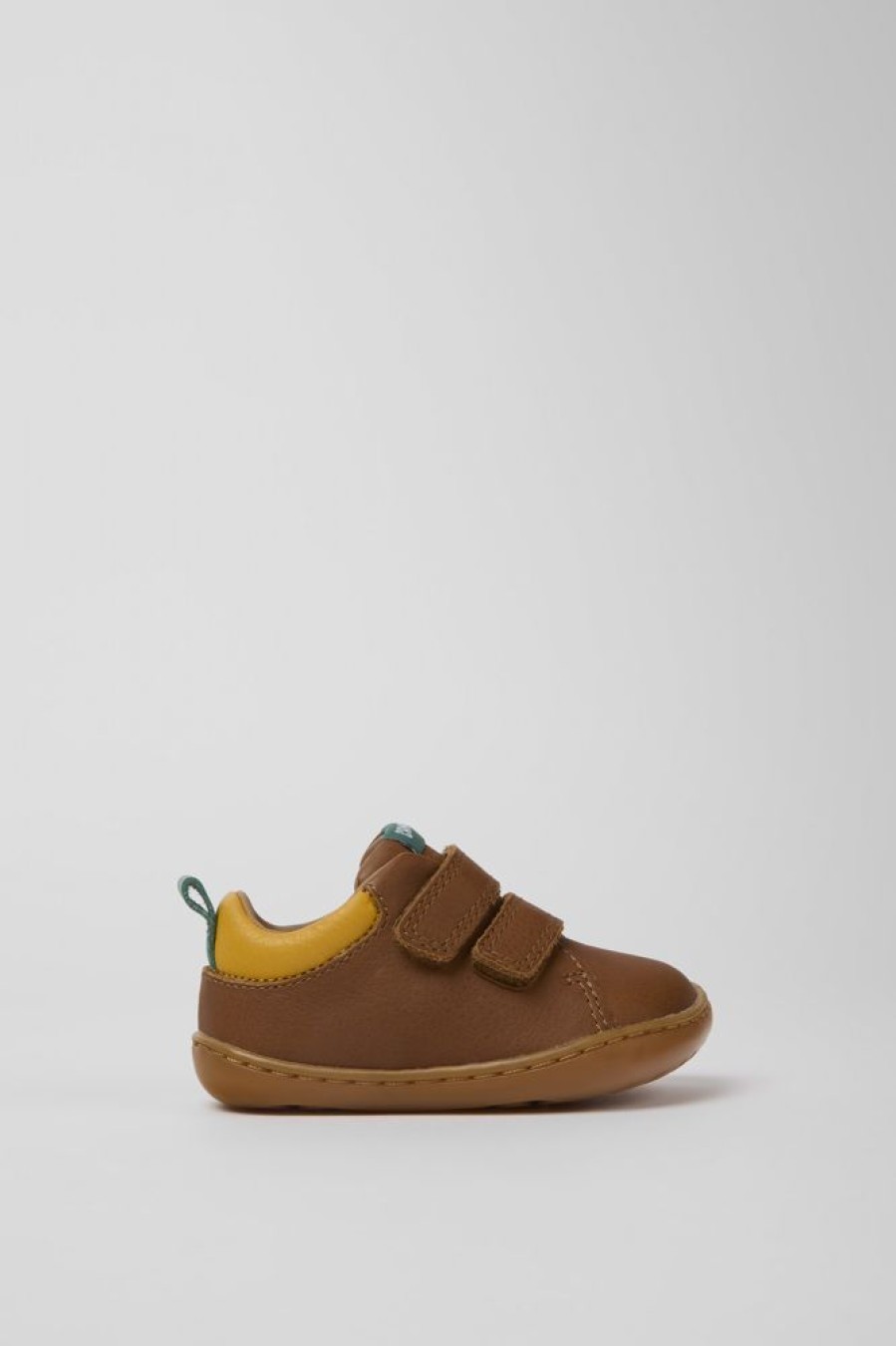 Kids CamperLab Sneakers | Brown Leather Shoes