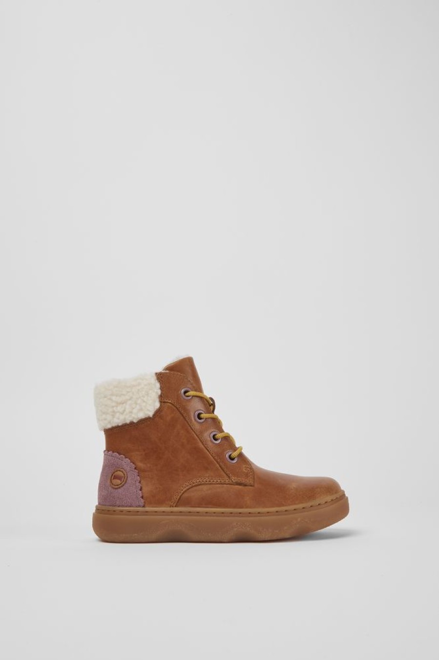 Kids CamperLab Boots | Brown Ankle Boots