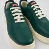 Women CamperLab Sneakers | Green Leather Sneakers For Women