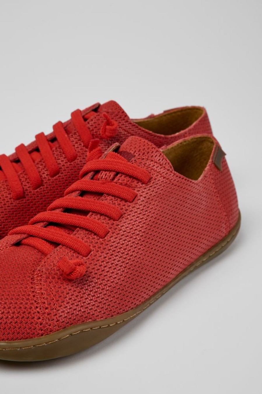 Women CamperLab Casual Shoes | Red Leather Shoes For Women