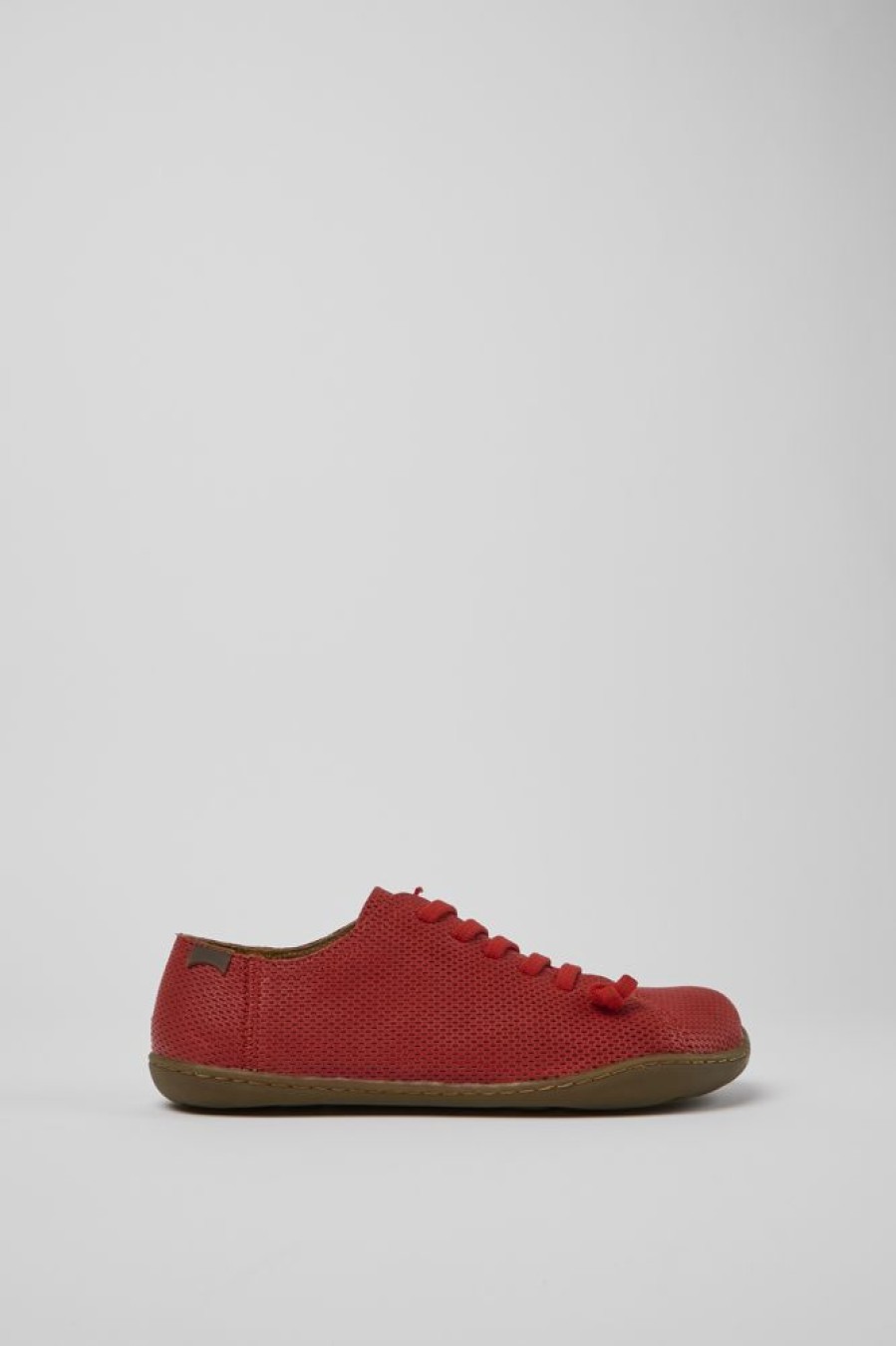 Women CamperLab Casual Shoes | Red Leather Shoes For Women