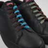 Men CamperLab Casual Shoes | Black Leather Sneakers For Men