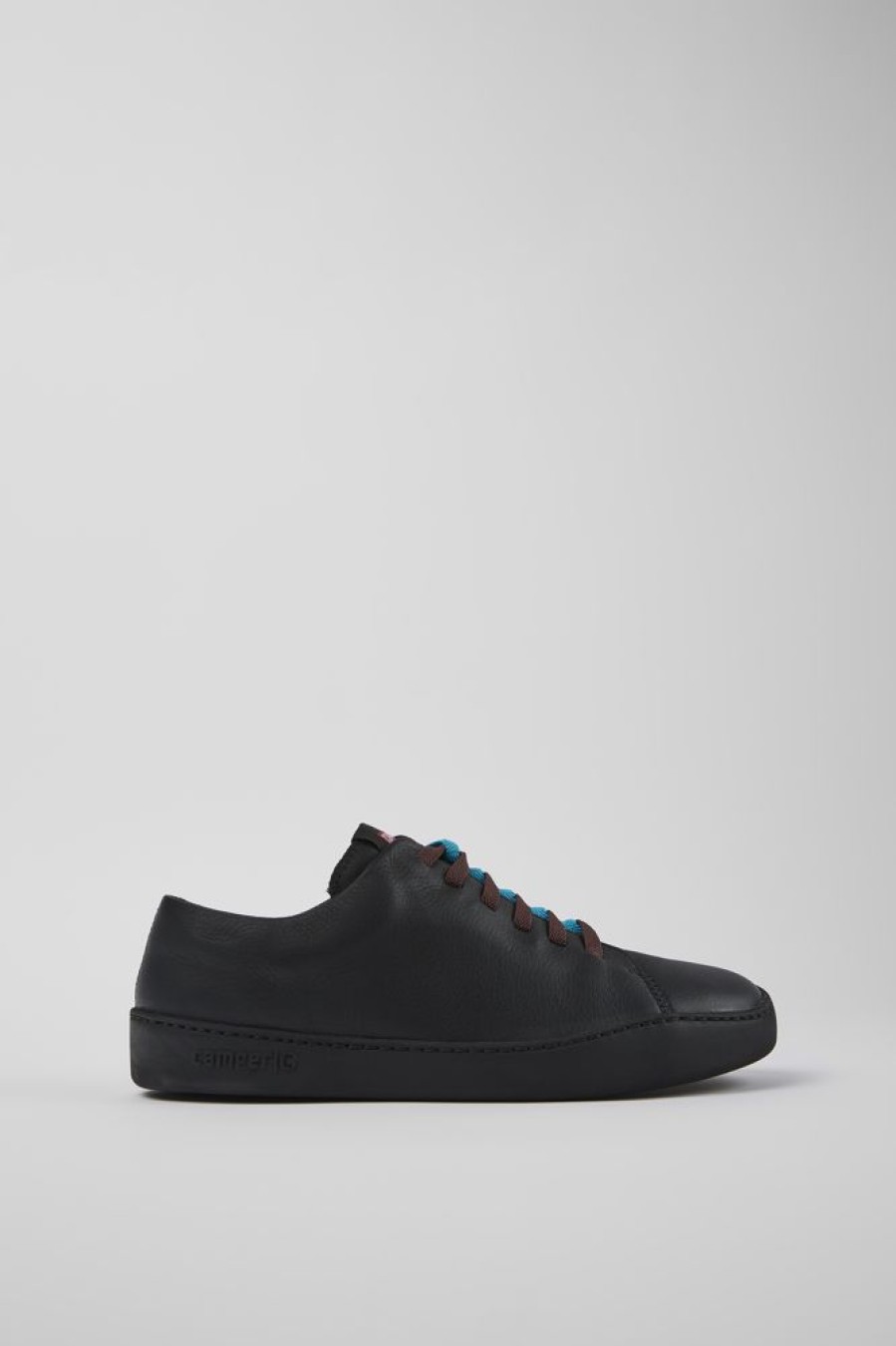 Men CamperLab Casual Shoes | Black Leather Sneakers For Men