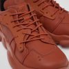 Women CamperLab Sneakers | Red Leather And Textile Sneakers For Women