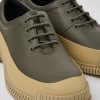 Men CamperLab Formal Shoes | Green And Beige Shoes For Men