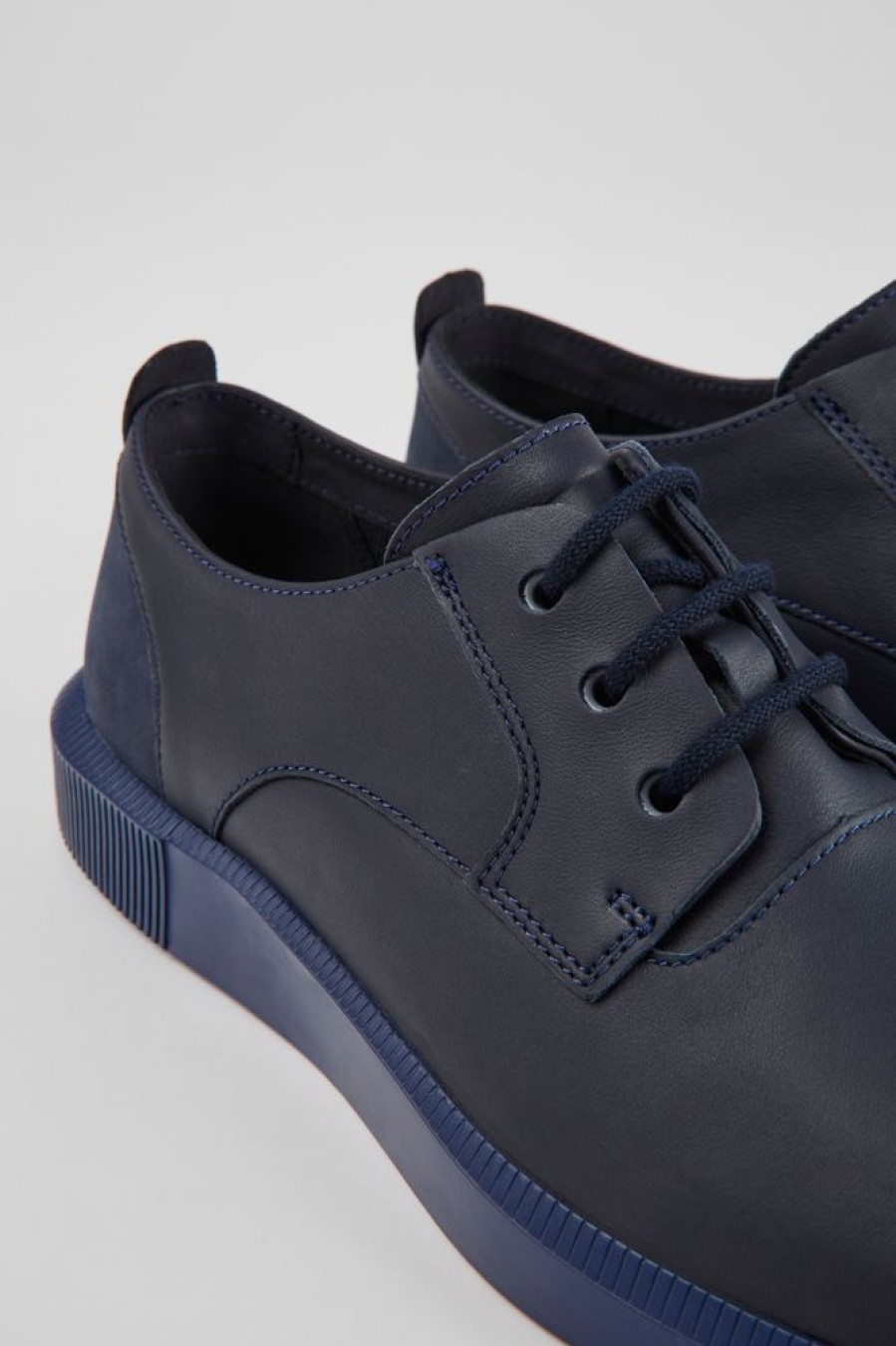 Men CamperLab Casual Shoes | Men'S Navy Shoes With Laces