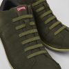 Men CamperLab Casual Shoes | Green Nubuck Sneakers