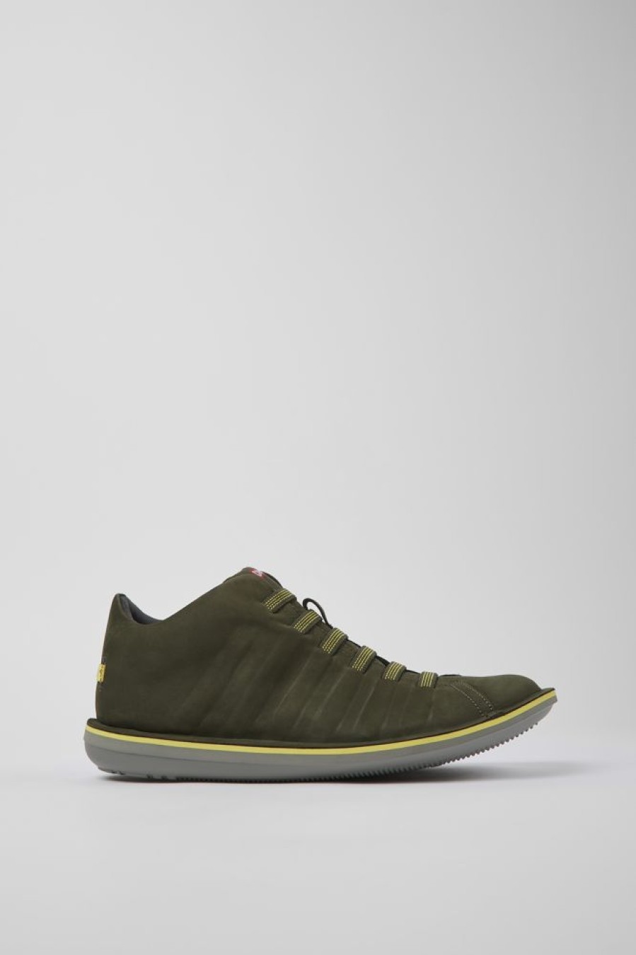 Men CamperLab Casual Shoes | Green Nubuck Sneakers