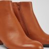 Women CamperLab Ankle Boots | Light Brown Leather Ankle Boots