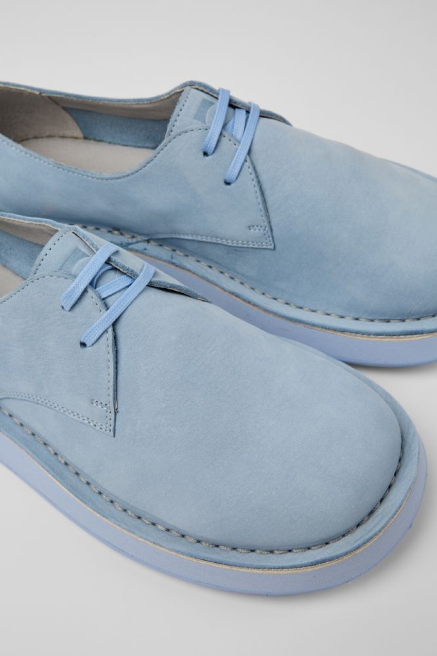 Men CamperLab Formal Shoes | Blue Leather Shoes For Men