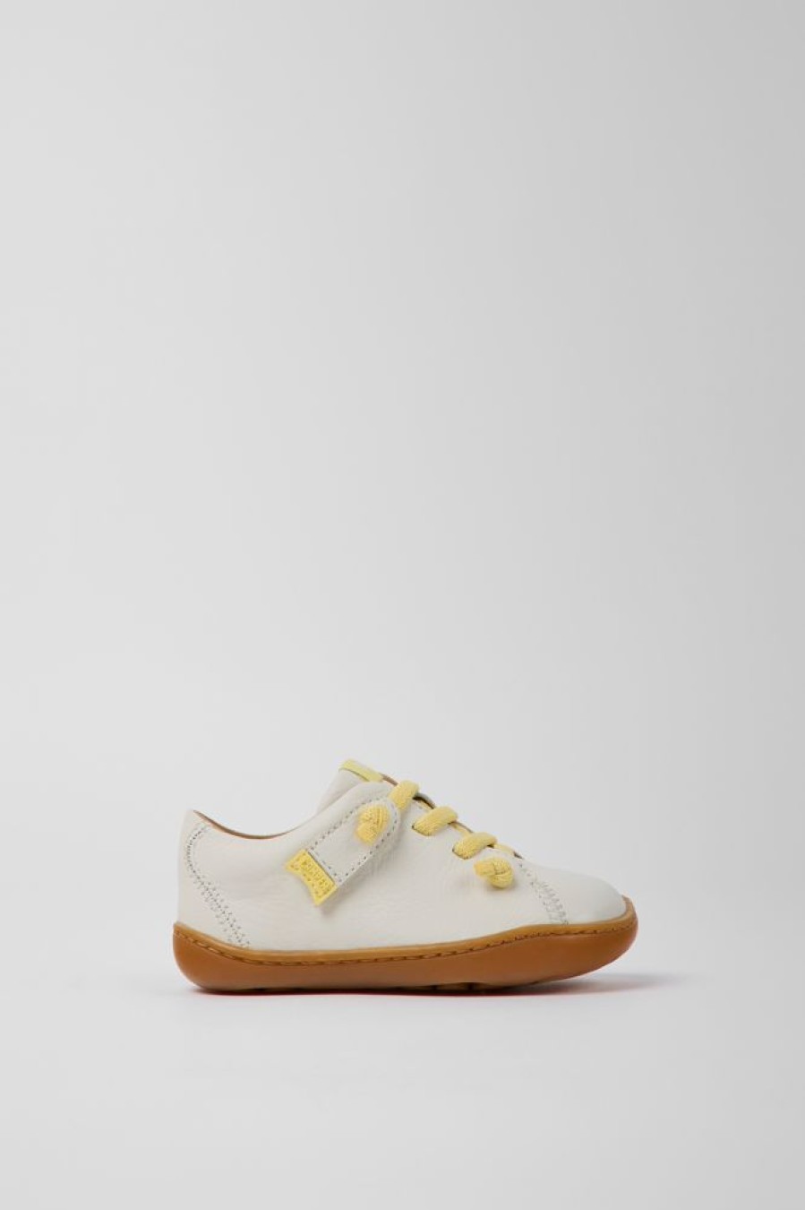 Kids CamperLab Sneakers | White Leather Shoes For Kids