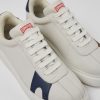 Women CamperLab Sneakers | White Non-Dyed Leather Sneakers For Women