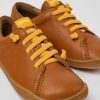 Kids CamperLab Lace Up | Brown Leather Shoes For Kids