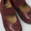 Kids CamperLab School Shoes | Burgundy Leather Mary Jane Shoes For Kids