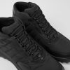 Men CamperLab Sneakers | Breathable Men'S Black Textile Ankle Boots