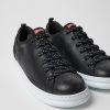 Men CamperLab Sneakers | Black Leather Sneakers For Men