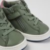 Kids CamperLab Sneakers | Green Leather Sneakers For Kids