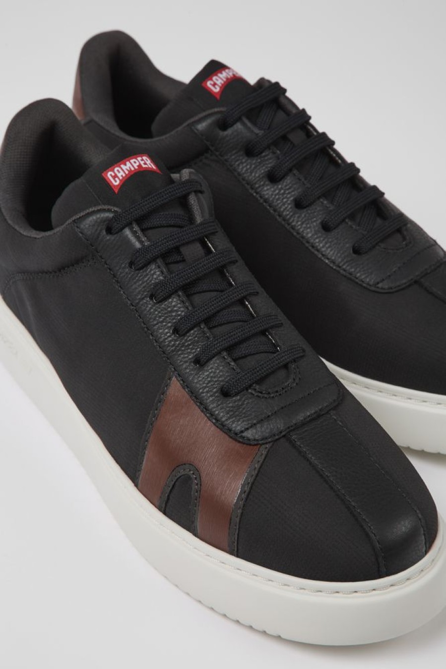 Men CamperLab Sneakers | Black And Red Sneakers For Men