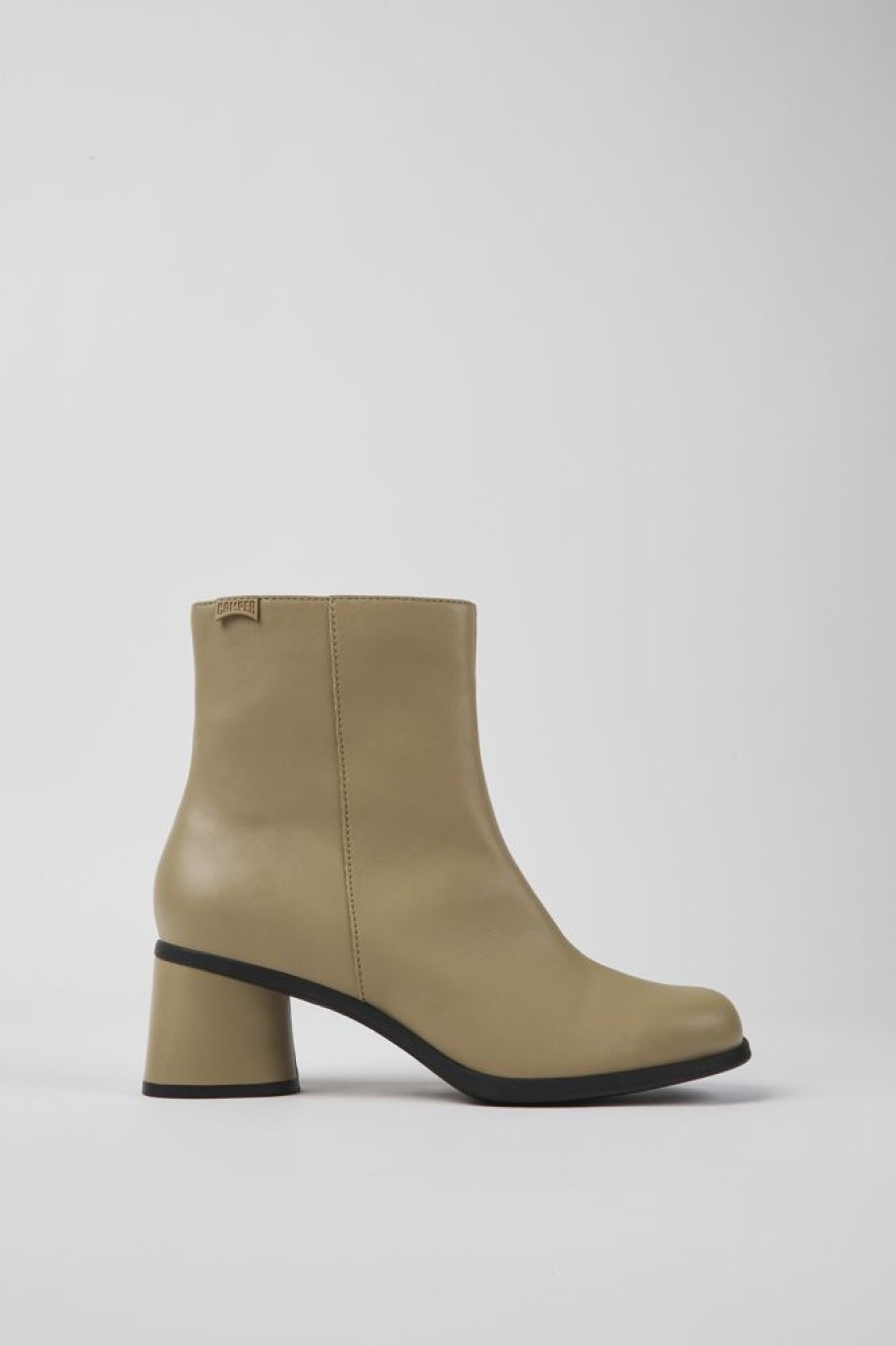 Women CamperLab Ankle Boots | Beige Leather Ankle Boots