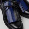 Women CamperLab Formal Shoes | Black And Blue Leather Shoes For Women