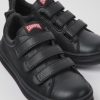 Kids CamperLab Sneakers | Black Leather And Textile Sneakers For Kids