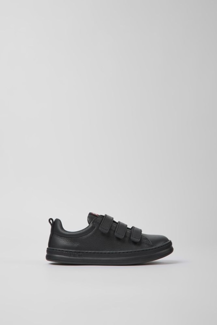 Kids CamperLab Sneakers | Black Leather And Textile Sneakers For Kids