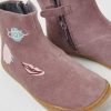 Kids CamperLab Boots | Purple Nubuck Ankle Boots