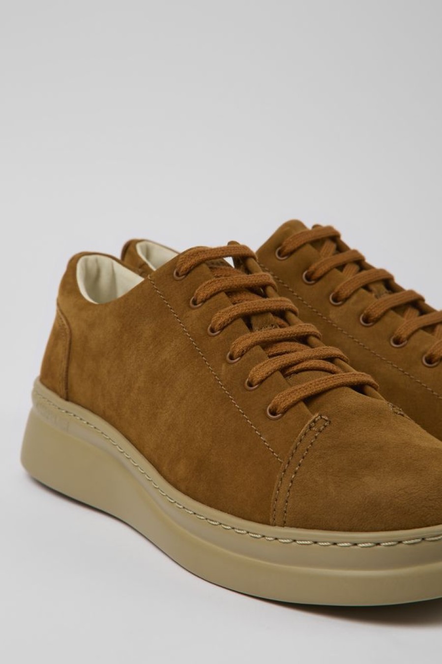 Women CamperLab Sneakers | Brown Nubuck Sneakers For Women