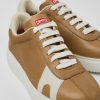 Women CamperLab Sneakers | Brown Leather Sneaker For Women