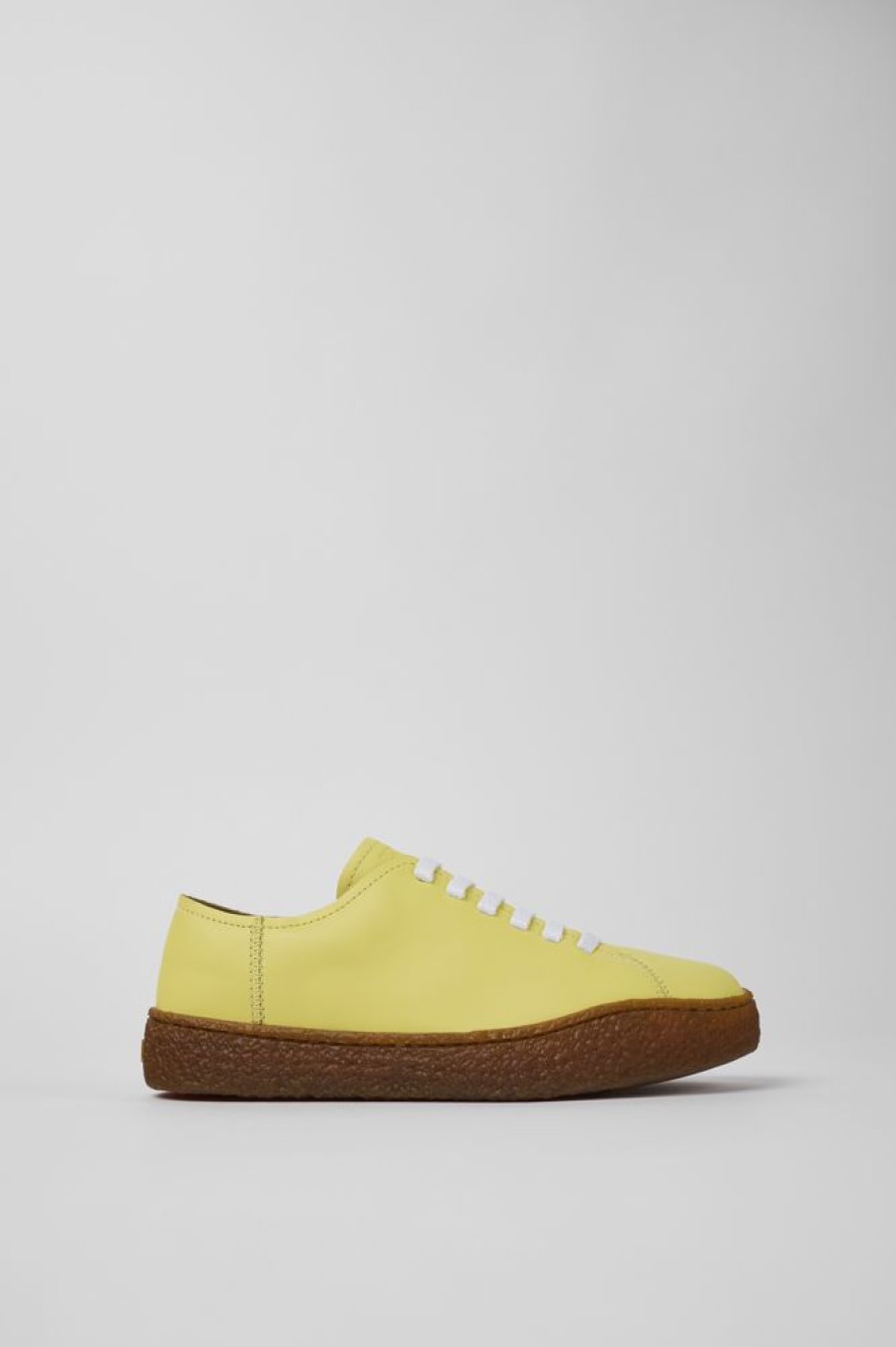 Women CamperLab Sneakers | Yellow Leather Sneaker For Women