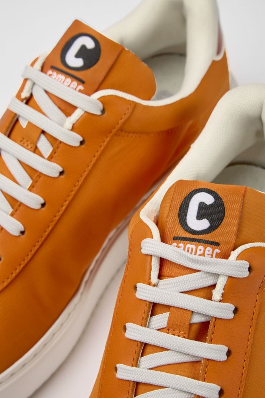 Men CamperLab Sneakers | Orange, Red, And White Sneakers For Men