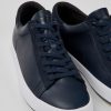 Men CamperLab Sneakers | Blue Leather And Nubuck Sneakers For Men