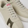 Men CamperLab Sneakers | Gray Leather And Nubuck Sneakers For Men