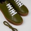 Men CamperLab Sneakers | Green Leather Sneaker For Men